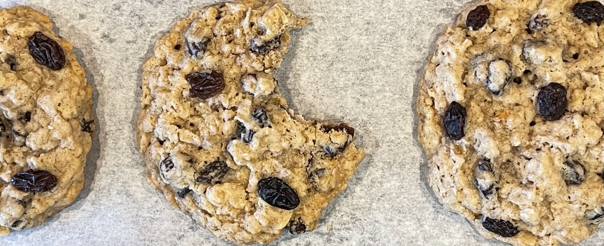 Spiced Oatmeal Raisin Cookies